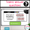 Nonfiction Text Features Review Game Activity Powerpoint - Glitter in Third
