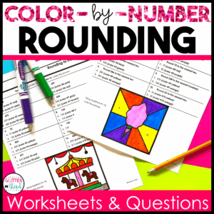 rounding color by number 3rd