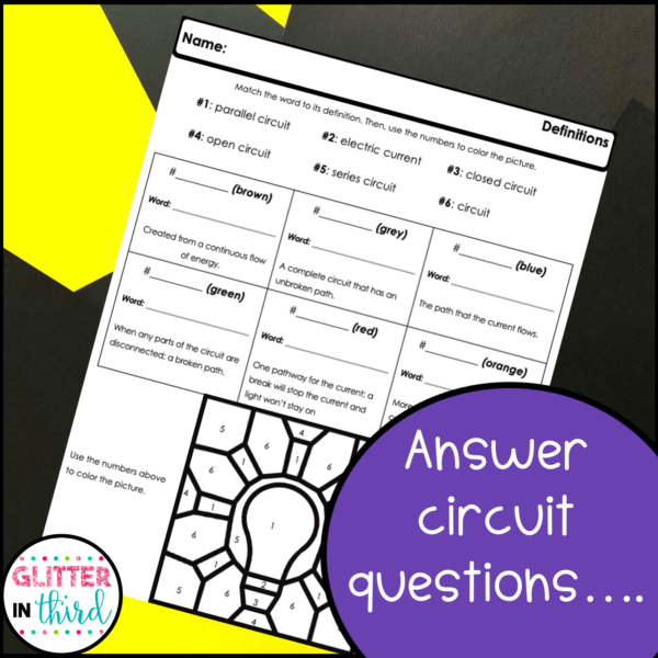 series and parallel electrical circuits worksheets