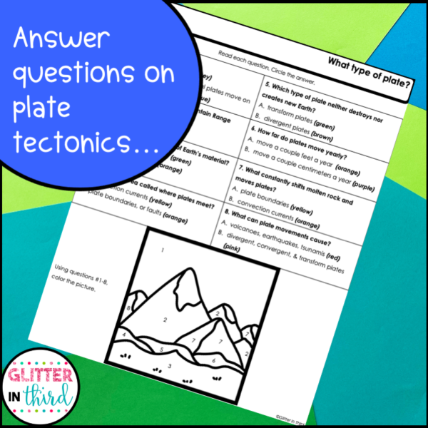 plate tectonics worksheets