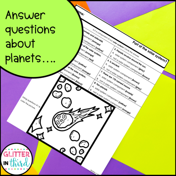 planets worksheets