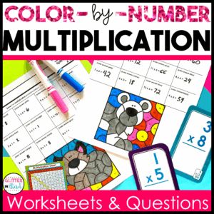 multiplication color by number 3rd
