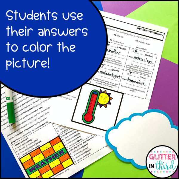 weather climate worksheets