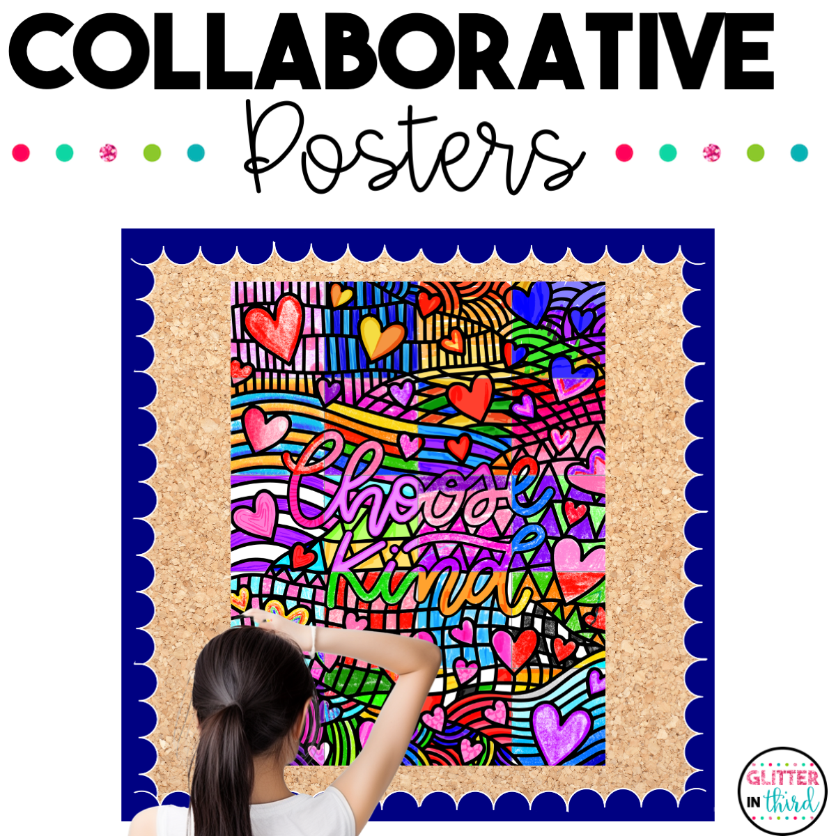 Kindness Collaborative Coloring Poster