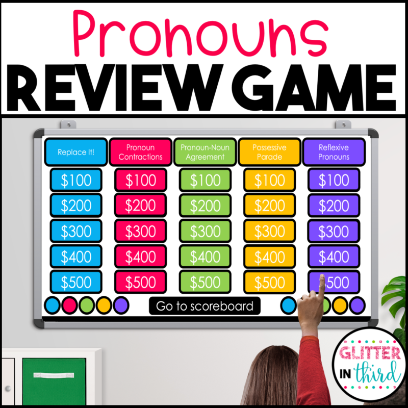 Pronouns Grammar Review Game