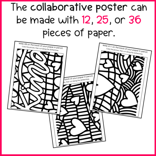 Kindness Collaborative Coloring Poster