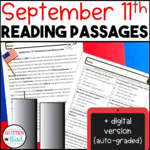 patriot day activities september 11 reading passages comprehension worksheets