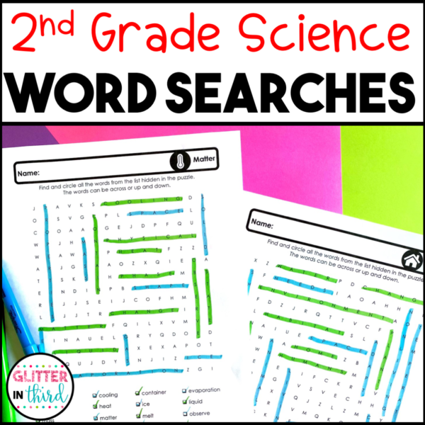 2nd Grade SOL Science Word Search