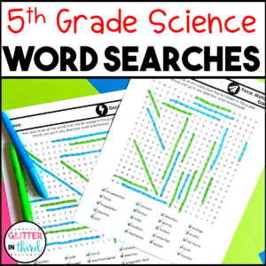 5th Grade SOL Science Word Search