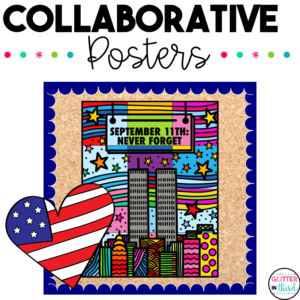 September 11th Activities Collaborative Coloring Poster