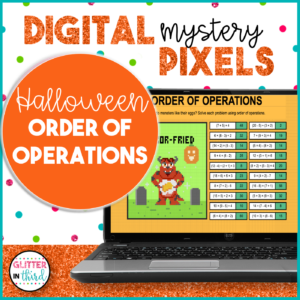 Halloween Order of Operations Pixel Art Activities