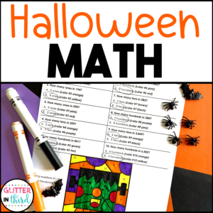 3rd Grade Halloween Math Worksheets