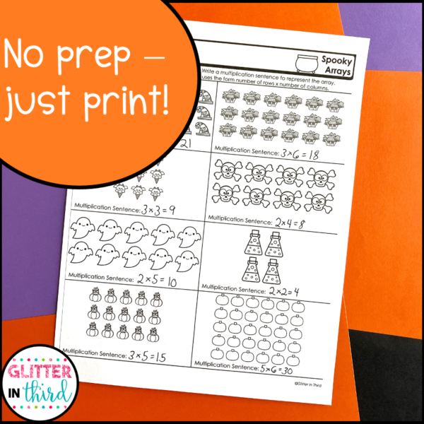 3rd Grade Halloween Math Worksheets