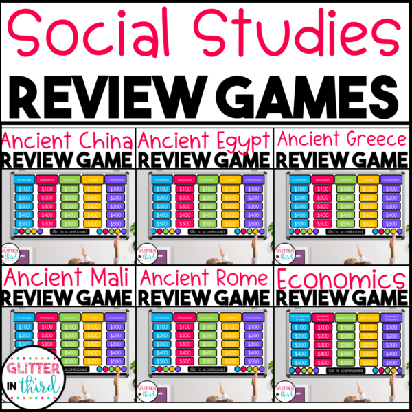 3rd Grade Social Studies SOL Review Game BUNDLE