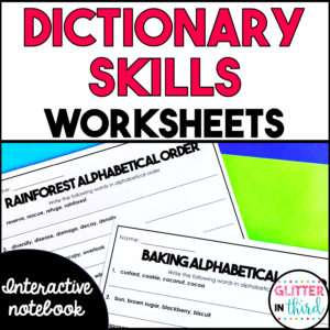 Dictionary skills worksheets