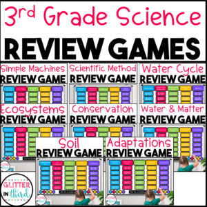 3rd Grade Science Jeopardy SOL Review Game BUNDLE