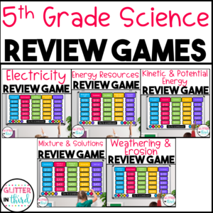 5th Grade Science Jeopardy SOL Review Game BUNDLE