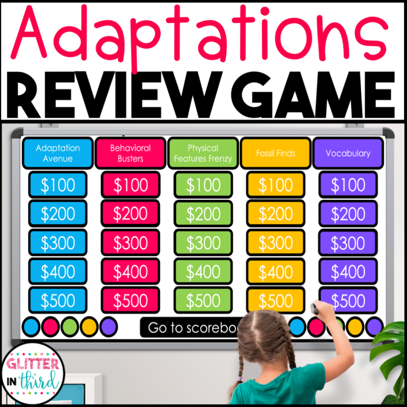 Adaptations Jeopardy Review Game