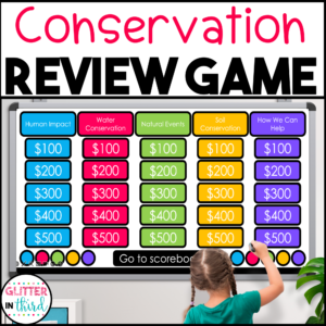 Conservation and Water Pollution Jeopardy Review Game