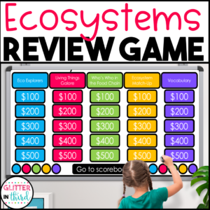 Ecosystems Jeopardy SOL Review Game Activity