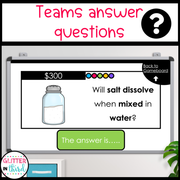 Water & Matter Science SOL 3.3 Jeopardy Review Game Activity