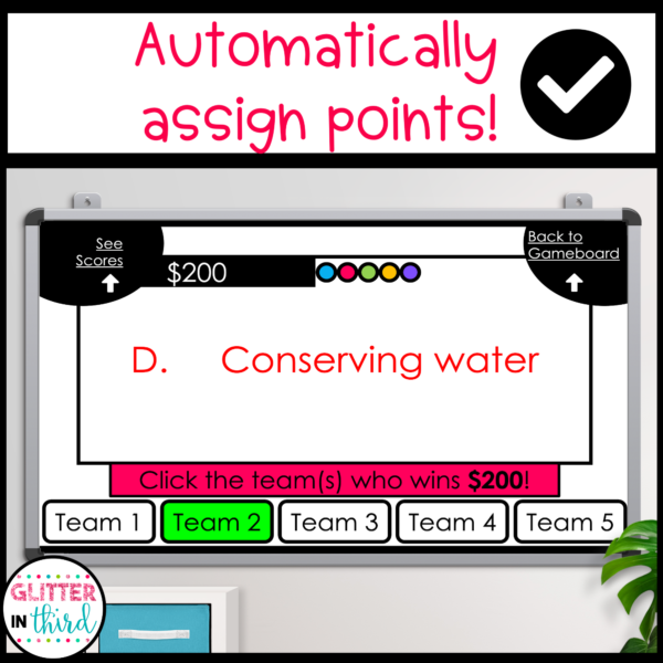 Conservation and Water Pollution Jeopardy Review Game