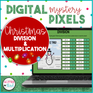 Christmas Multiplication & Division Pixel Art Activities