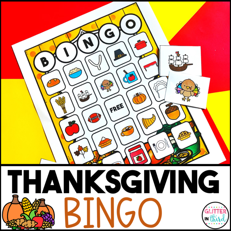Thanksgiving BINGO Game Boards and Cards
