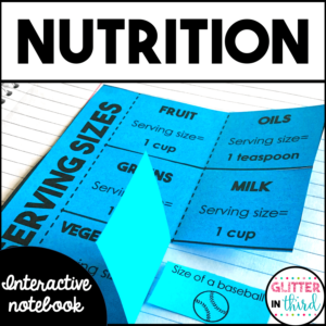 Healthy Eating and Nutrition Interactive Notebook Activities