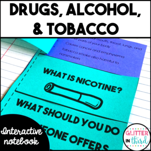 Drug & Alcohol Awareness Interactive Notebook Activities