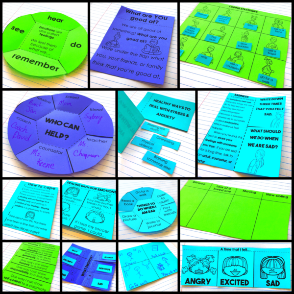 Feelings and Emotions Interactive Notebook Activities