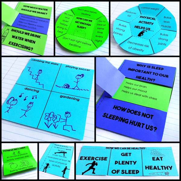 Fitness Health Interactive Notebook