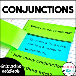 Conjunctions Grammar Interactive Notebook Activities