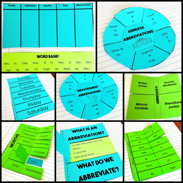 Abbreviations Interactive Notebook