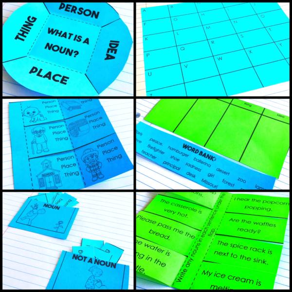 Nouns Grammar Interactive Notebook Activities