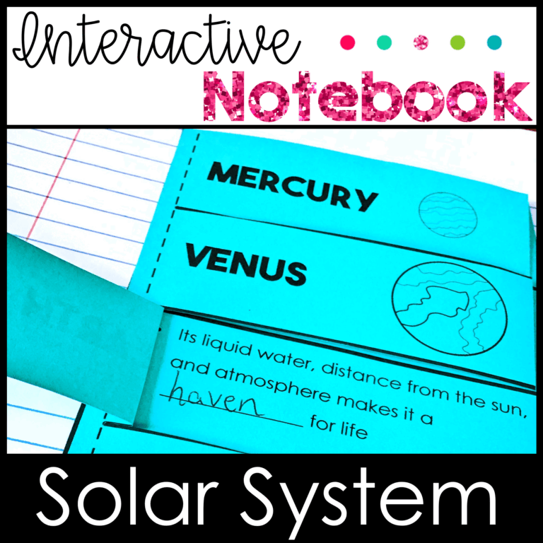 Planets of the Solar System Activities Interactive Notebook - Glitter ...