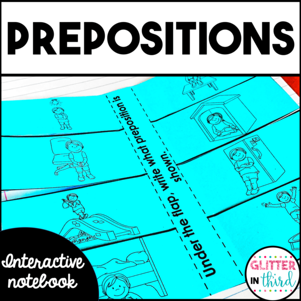 Prepositions Grammar Interactive Notebook Activities