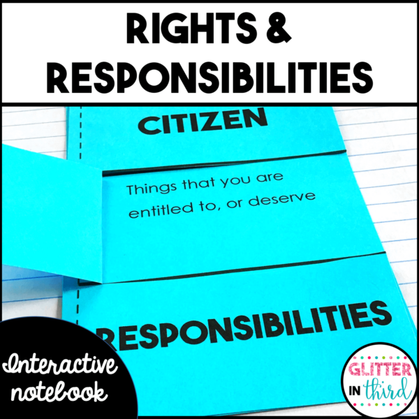 Rights & Responsibilities Interactive Notebook Activities