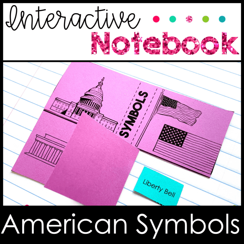 American Symbols Interactive Notebook Activities Social Studies SOL