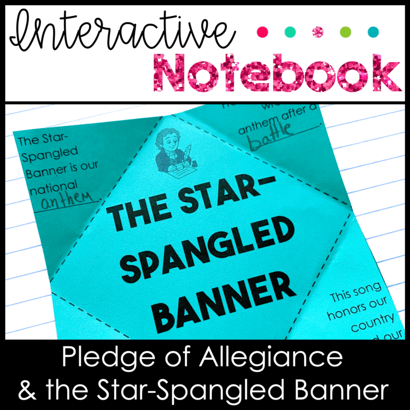 Pledge of Allegiance Interactive Notebook Activities Social Studies SOL