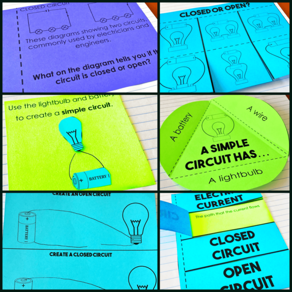 Series and Parallel Electrical Circuits Activities for Interactive Notebook