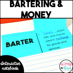 Barter, Trade, and Money Activities & Sort for Interactive Notebook