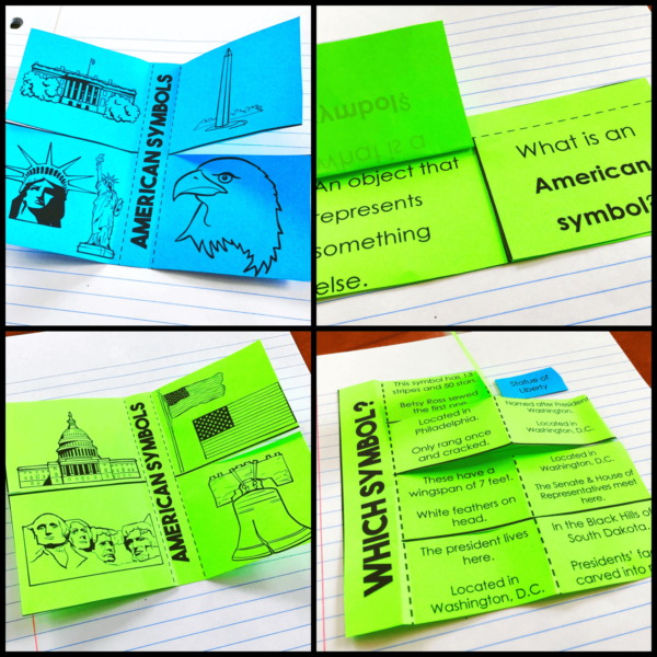 American Symbols Interactive Notebook Activities