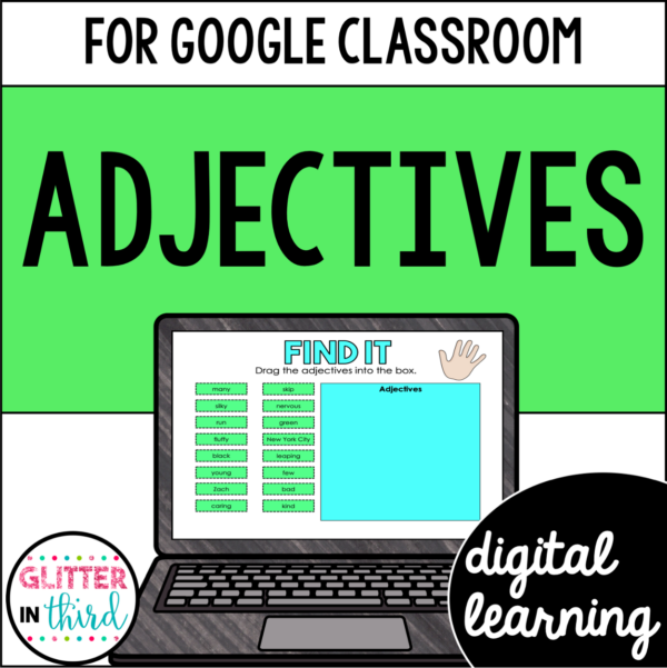 Adjectives Activities for Google Classroom Digital Resources