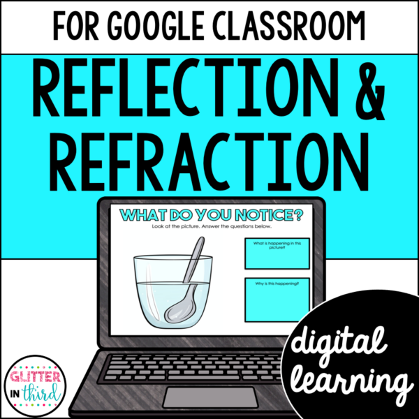 Reflection and Refraction Activities & Reading Passages for Google Classroom