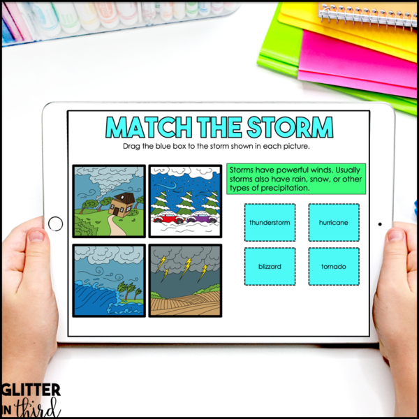 2nd Grade Weather Activities & Reading Passages for Google Classroom