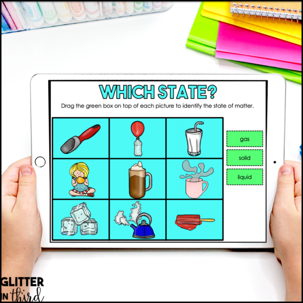 2nd Grade States of Matter Activities & Reading Passages for Google Classroom