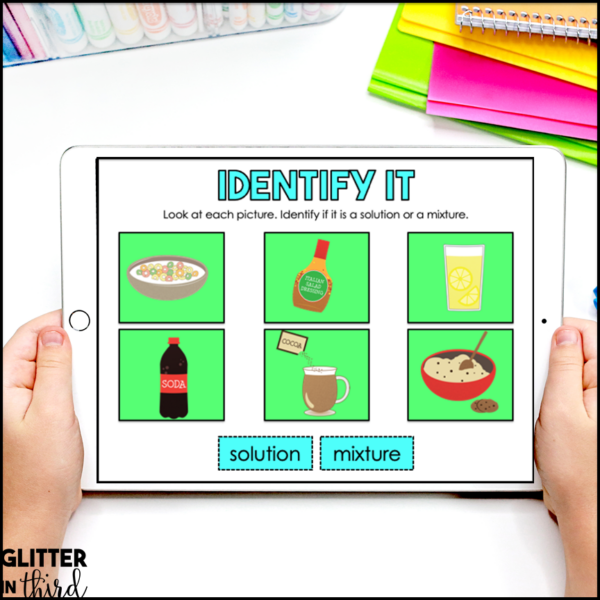 mixtures solutions activities