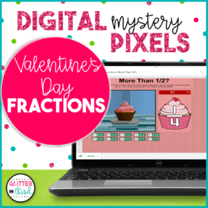 Valentine's Day Fractions Math Pixel Art