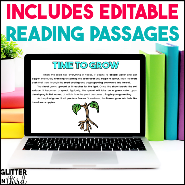 Plant Life Cycles Activities & Reading Passages for Google Classroom